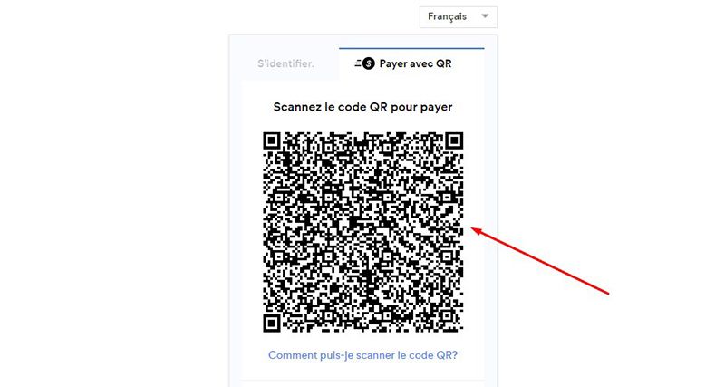 Utiliser le code QR pour effectuer votre dépôt.