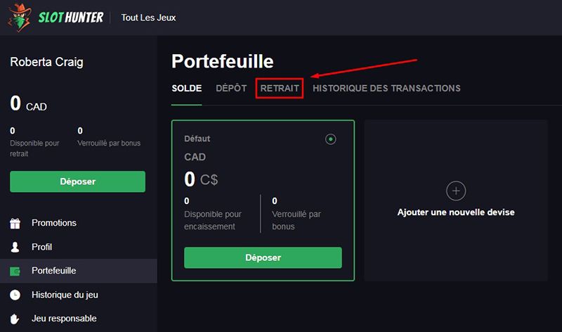 Retrait avec Maestro Étape 4
