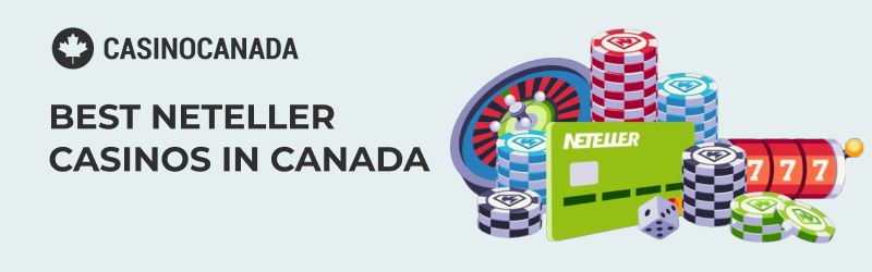 Banner showing Neteller casino along with the Casino Canada emblem.