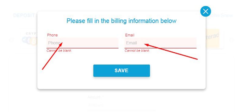 Registering to a casino