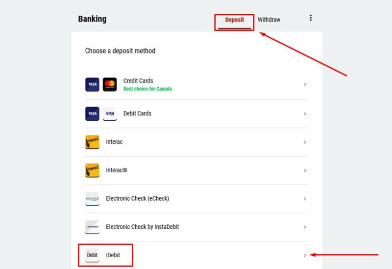 Deposit function