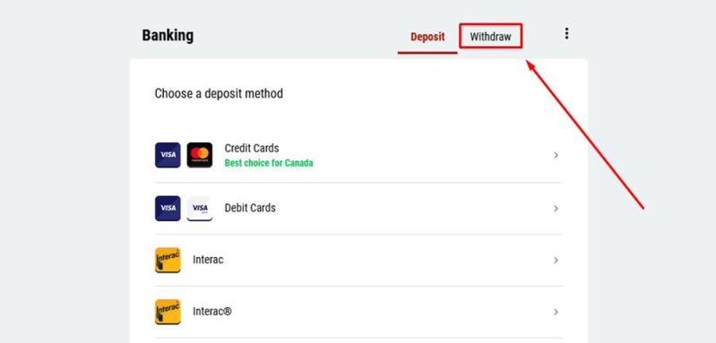 Withdraw function