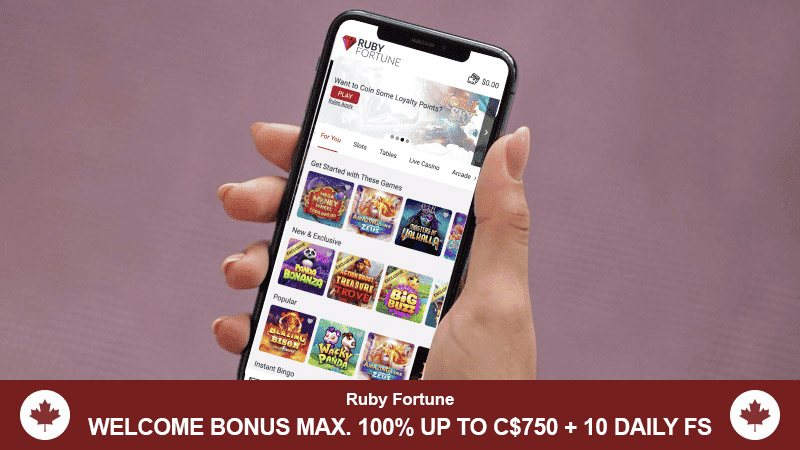 Banner Ruby Fortune casino
