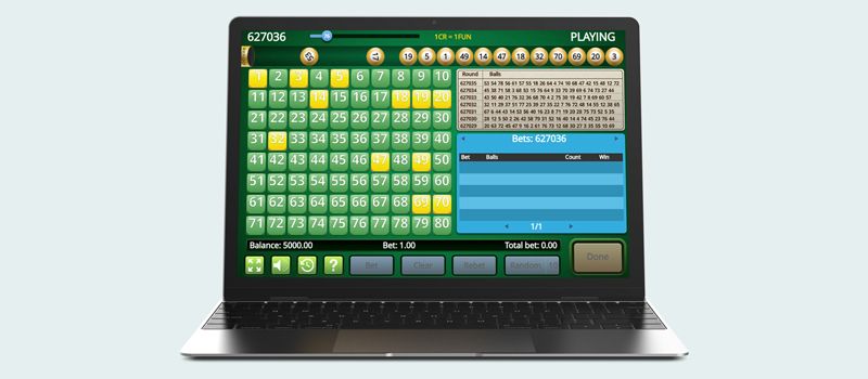 free online single card keno