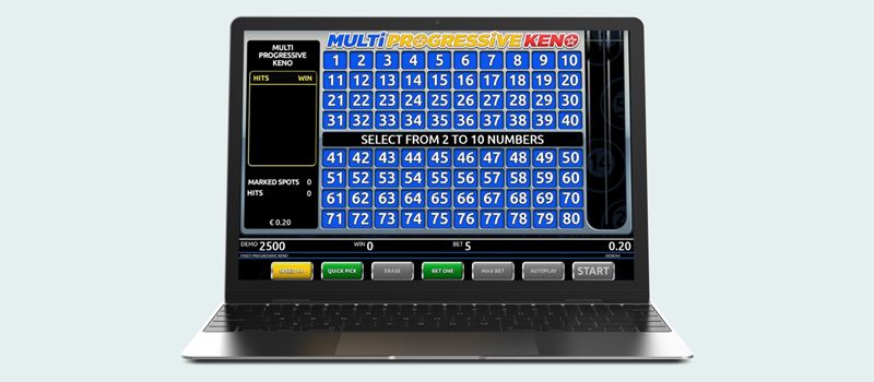 free online progressive jackpot keno