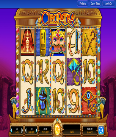 Jouez dès maintenant à la machine à sous Cleopatra de IGT sans débourser un centime sur Casino Canada.