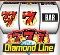 Symbol for hot shot progressive diamond line