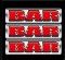 hot shot progressive symbol red bar
