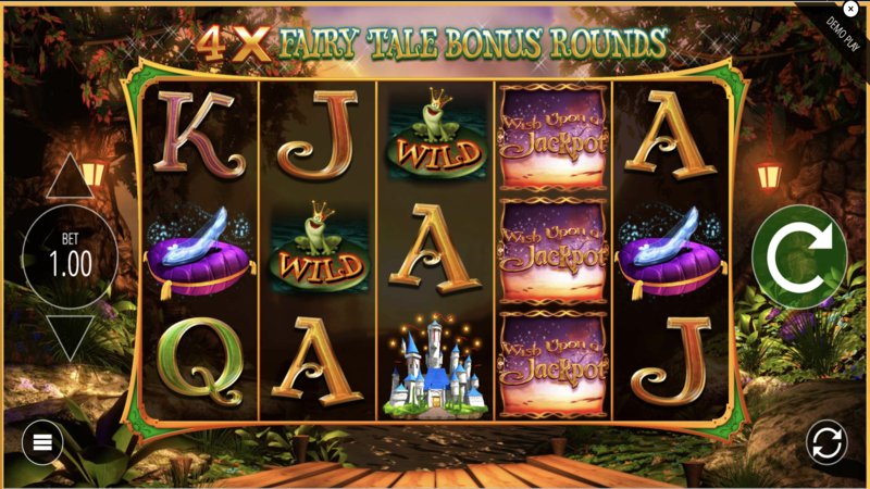 <strong>Fairytale Bonus:</strong>  Players can call forth a fairy tale from the Fairy Tale Book, which triggers a special bonus.