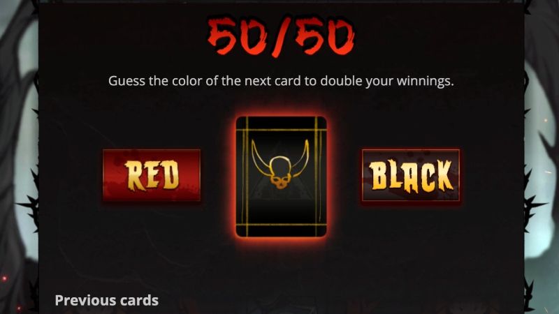 Book of Shadows Gamble 50/50