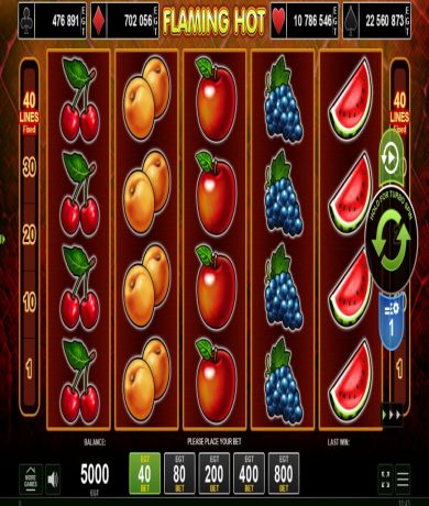 Essayez la machine à sous Flaming Hot d'EGT gratuitement dès maintenant sur Casino Canada.