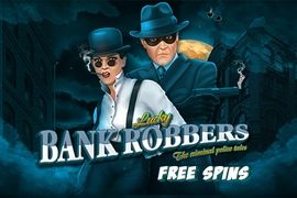 Lucky Bank Robbery Online Slot Logo