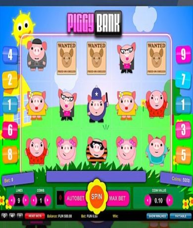Essayez dès maintenant la machine à sous Piggy Bank de 1x2 Gaming sans débourser un centime au Casino Canada.