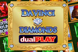 Logo of Da Vinci Diamonds Dual Play Online Slot