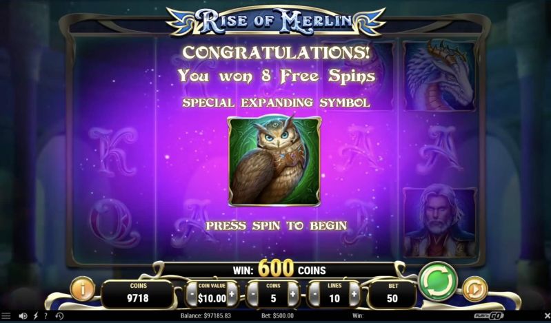 Players in the Rise of Merlin slot can anticipate considerable volatility and favorable return-to-player statistics. Participants also have the chance to win up to 250,000 coins (with a maximum coin value of 2.00). Being informed about these metrics can  <strong>enable players to effectively plan their gameplay.</strong>