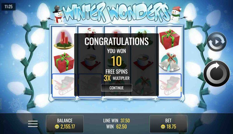 Feature of the Free Spins Bonus in Winter Wonders