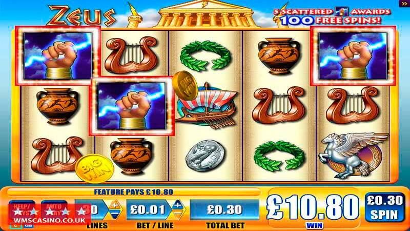 Zeus slot bonus