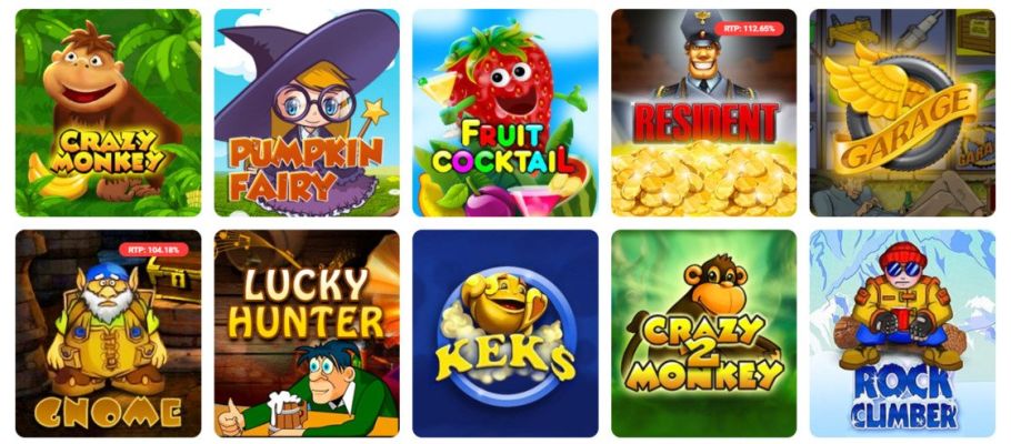 La gamme de jeux Igrosoft