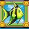 gold fish symbol green fish