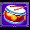 lucky new year symbol drum